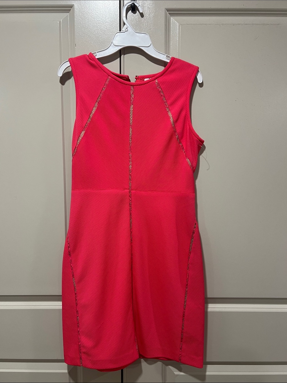 Julia Jordan Bright Hot Pink Sleeveless Shift Dress
